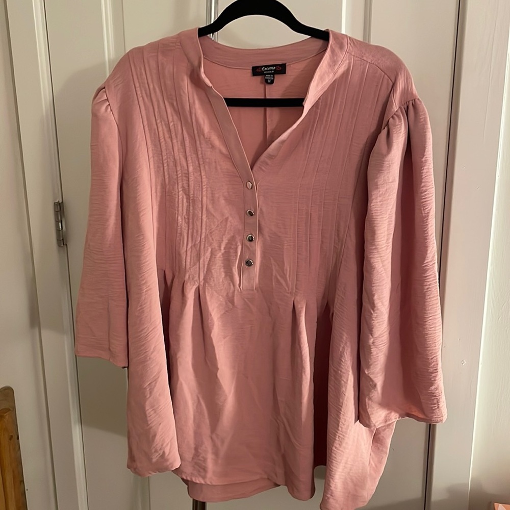 Beautiful plus size Mauve colored Blouse
